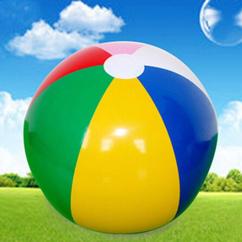 Colorful 40cm Beach Inflatable Ball Balloons Summer Swimming Pool Inflatable Water Park Sport Fun Adult Kids Toys Birthday