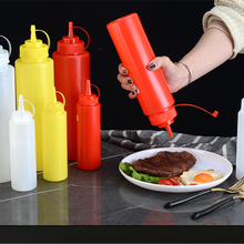 8-24oz Plastic Clear Squeeze Squeezy Sauce Bottle Mayo Dispenser Bottles