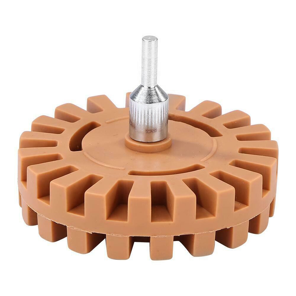 Car Sticker Remover Pneumatic Rubber Eraser Wheel Pad Rubber Disk Decal Eraser Wheel Paint Cleaner Car Polish Auxiliary Tool