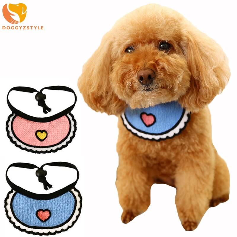 Pet Bibs Dog Cat Bandanas Scarf Cute Cartoon Printed Puppy Small Dog Saliva Towels Neckerchief Dribble Bibs for Puppy Cat Dog