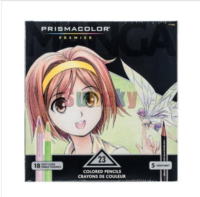 Prismacolor Premier Oily Colored Pencils 24/48/72/132/150 color Tin Box Set Soft Core Portrait Skin color: 23 color Animation