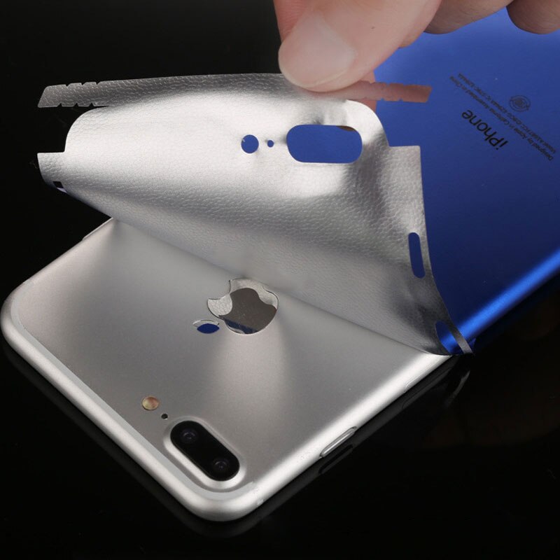 Blue Mobile phone ice film phone Skin Cover For iPhone 6 7 8 Plus SE2 DIY PVC Phone Back protection film