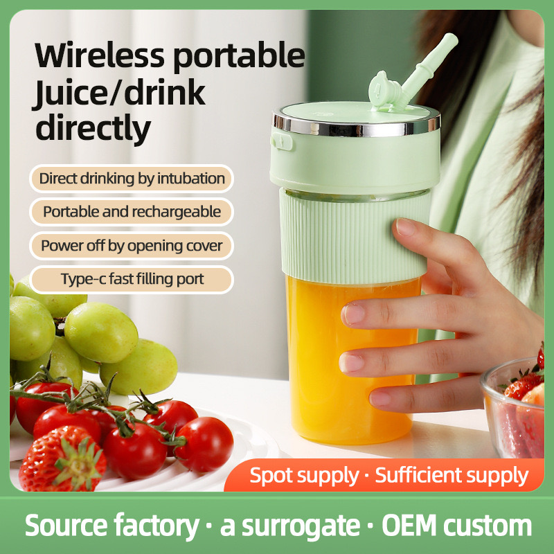 Xiaomi Electric Fruit Juicer Wireless Blender Juice Mixer Portable Juicer with Household USB Charging 6 Blade Juice Cup