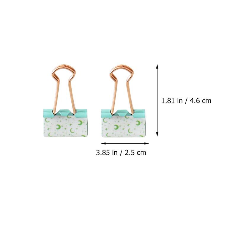 12pcs Practical Organizing Clamps Paper Binder Clip Metal Binder Clips Office File Clamps for School Home Office