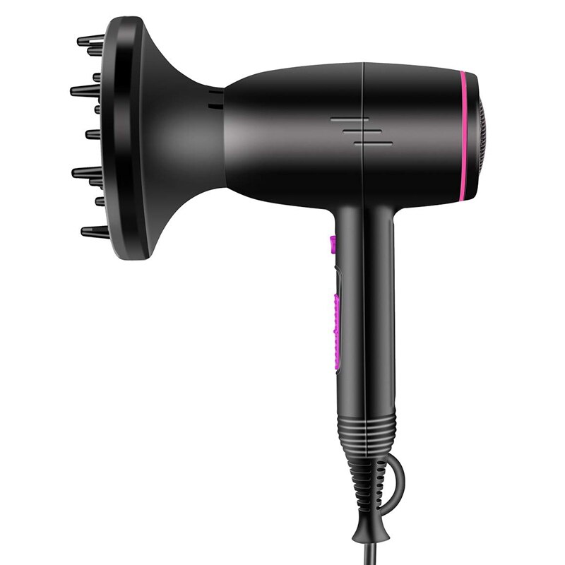 Hårtork med diffusor ionic  , 2400w,  lätt kompakt resefön, portabel liten hårtork eu plu: Default Title