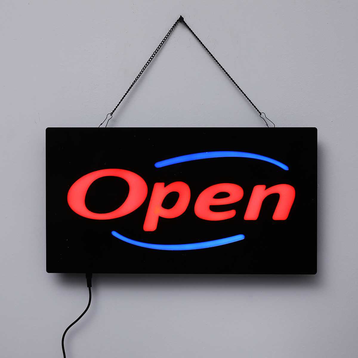 110-240V Open LED Neon Sign Light Board Hanging Bar Pub Party Door Display Art Lamp Shop Decor Advertising Commercial Lighting