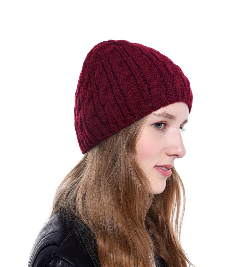 Gorrito de lana de colores sólidos para hombre y mujer, gorrito suave y cálido de punto, sombreros Calavera, gorros de esquí, Otoño e Invierno
