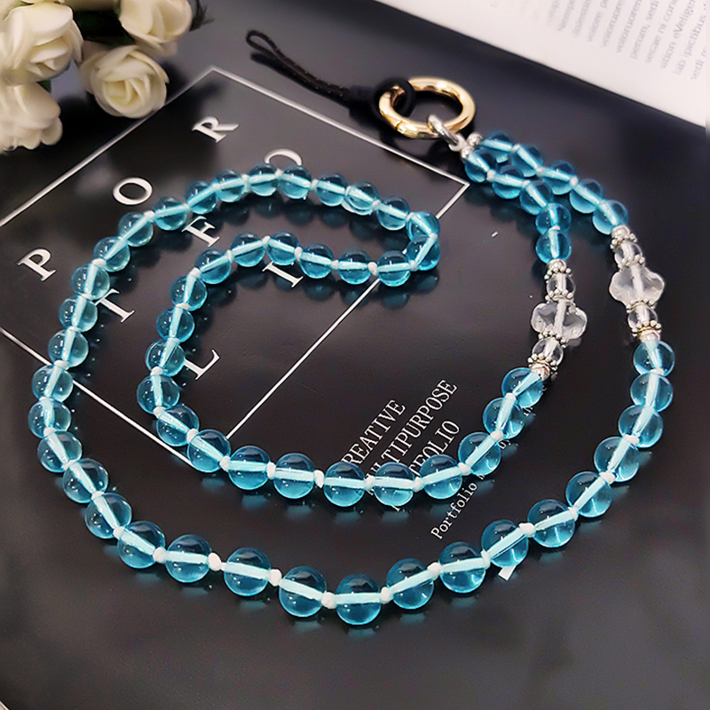 Mobiele Telefoon Lanyard, Ketting, Crystal Bead Hanger, Dual-Gebruik Afneembare Hanger Riem, hand-Geweven Anti-Verloren Touw Hanger: 05