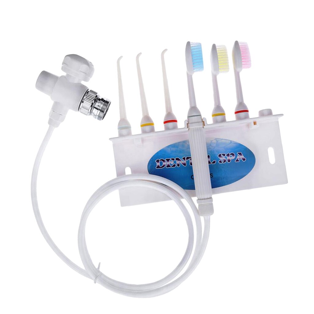 3 estilos de irrigador de agua Oral Jet Flosser dientes Flossing cepillo de dientes grifo desviador: green