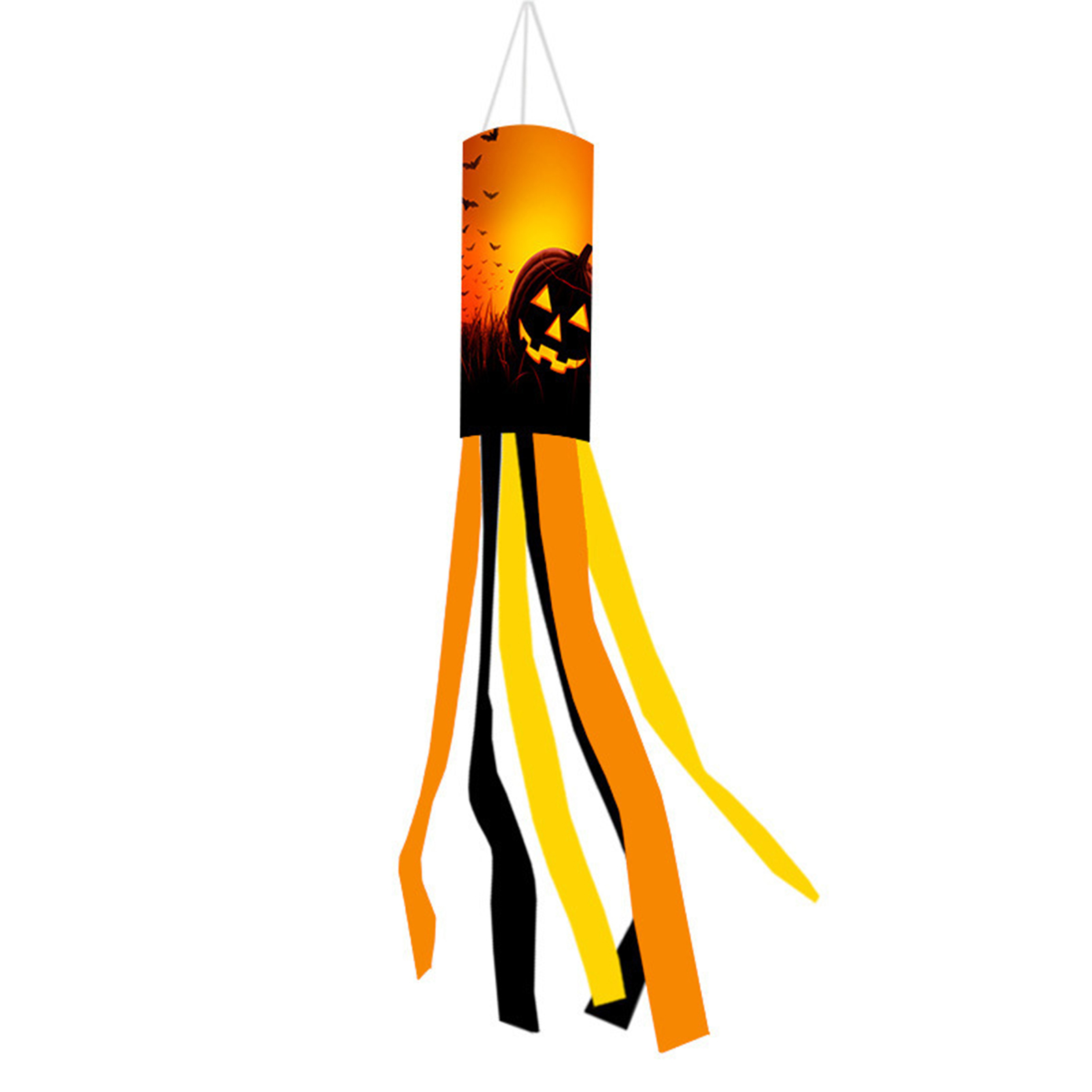 Halloween Windsock Flag Halloween Wind Lamp Ghost Sock Decorations Outdoor 39 In Compact Size Ghost Windsocks Decorations: Red