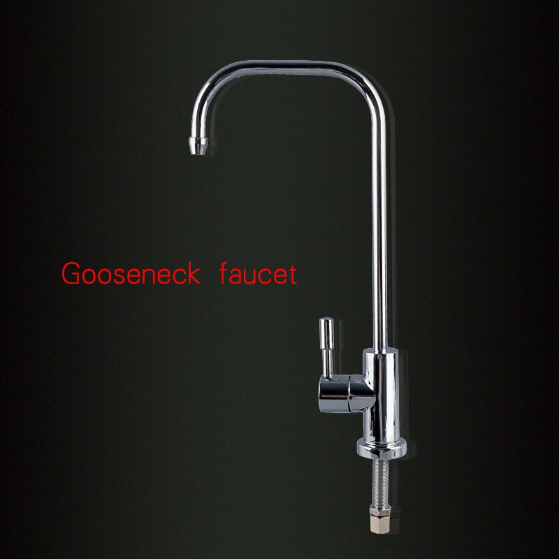 1/4 Inch Aansluiting Enkele Koude Aanrechtkraan Zwarte Waterfilterkraan Voor Keuken – 360° Draaibaar, Direct Drinkwater Uit De Kraan Omgekeerde Osmose Kraan Zwarte Filterkraan Roestvrij Staal
