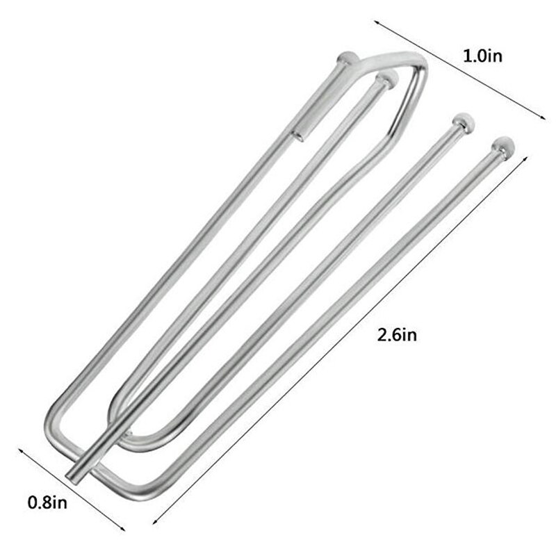 100 stk/parti gardin teip krok Brann gaffel krok gardin tilbehør gardin klut ringe klemme spor 4 stifter klype plisse krok klips
