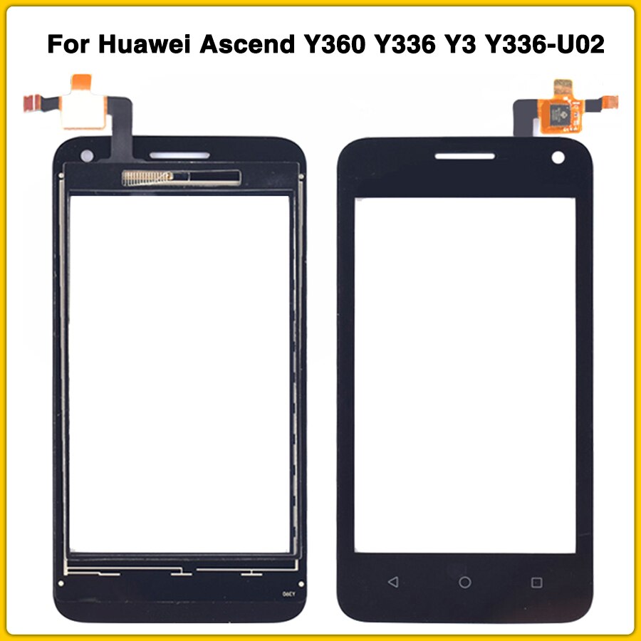 Nueva pantalla táctil para Huawei Ascend Y360 Y336 Y3 Y336-U02 Panel de pantalla táctil digitalizador Sensor Lente de Cristal frontal