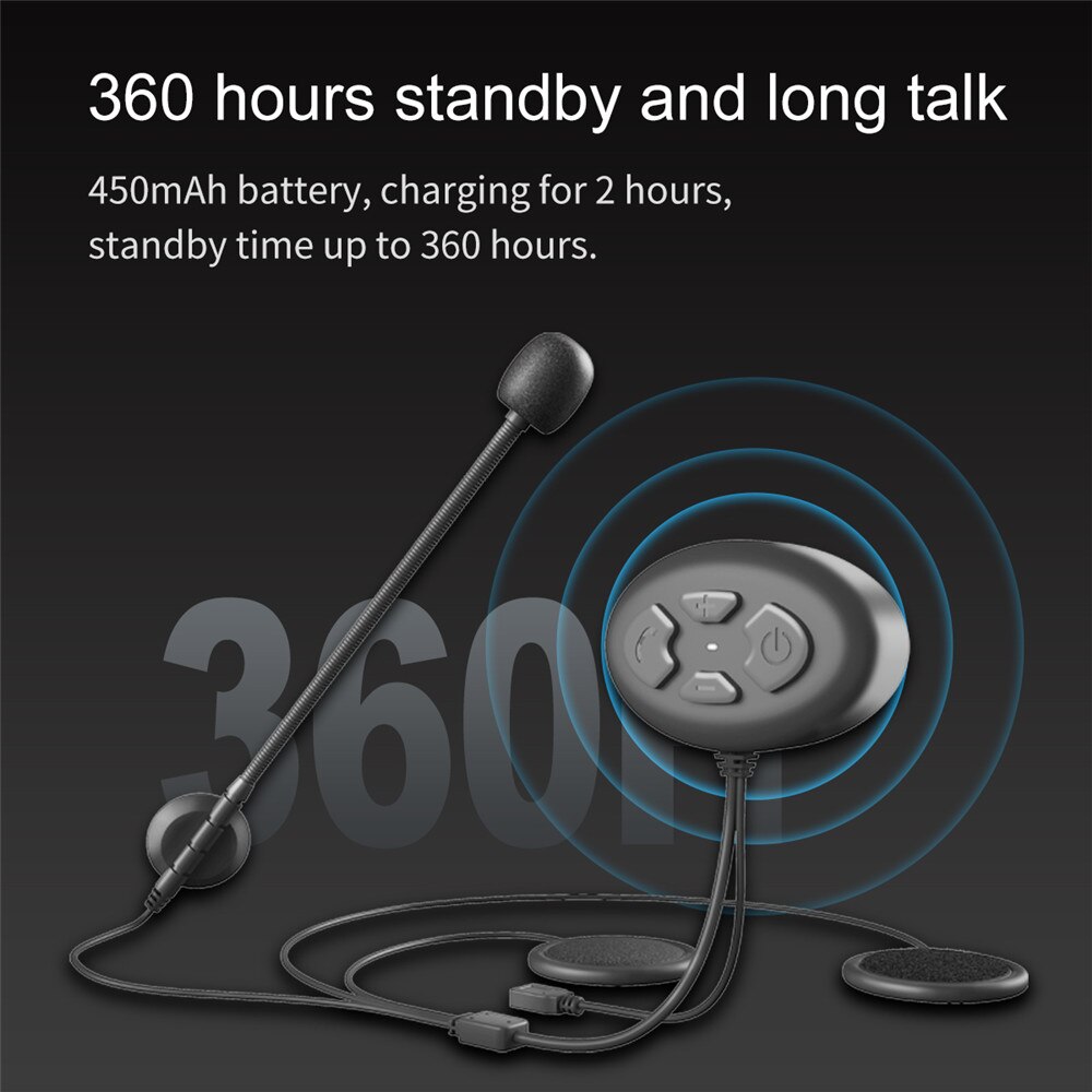Intercomunicador con Bluetooth 1000 para casco de motocicleta, auriculares inalámbricos con Motor para 2 conductores, interfono estéreo MP3, manos libres, 5,0 m
