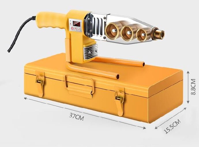 Machine à souder les tuyaux d'eau et le plastique avec affichage numérique, 800W, appareil de soudage par bout pour le chauffage des tuyaux d'eau et le chauffage par plombier: Default Title