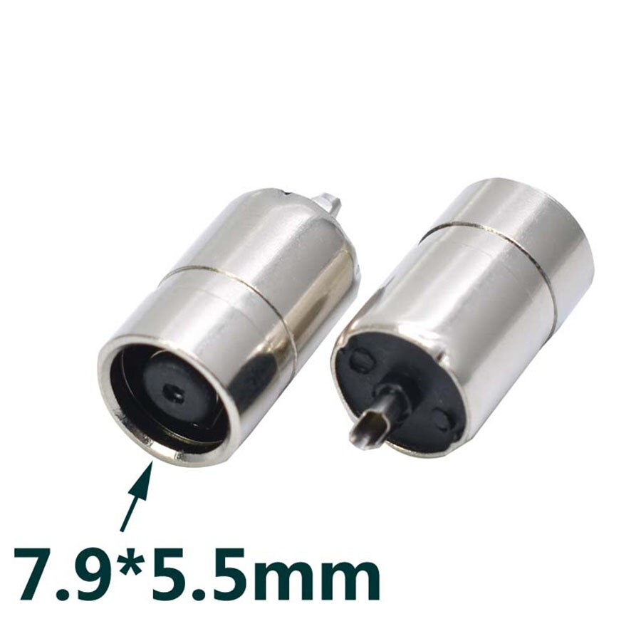 EClyxun 1 piezas DC Power Jack conector 5,5 * x2.1/6,5x3,0mm/7,4x5,0mm /5,0x3,0mm/6,0x4,4mm/3,5x1,35mm/4,0x1,7mm de Metal adaptador de enchufe: 7.9x5.5
