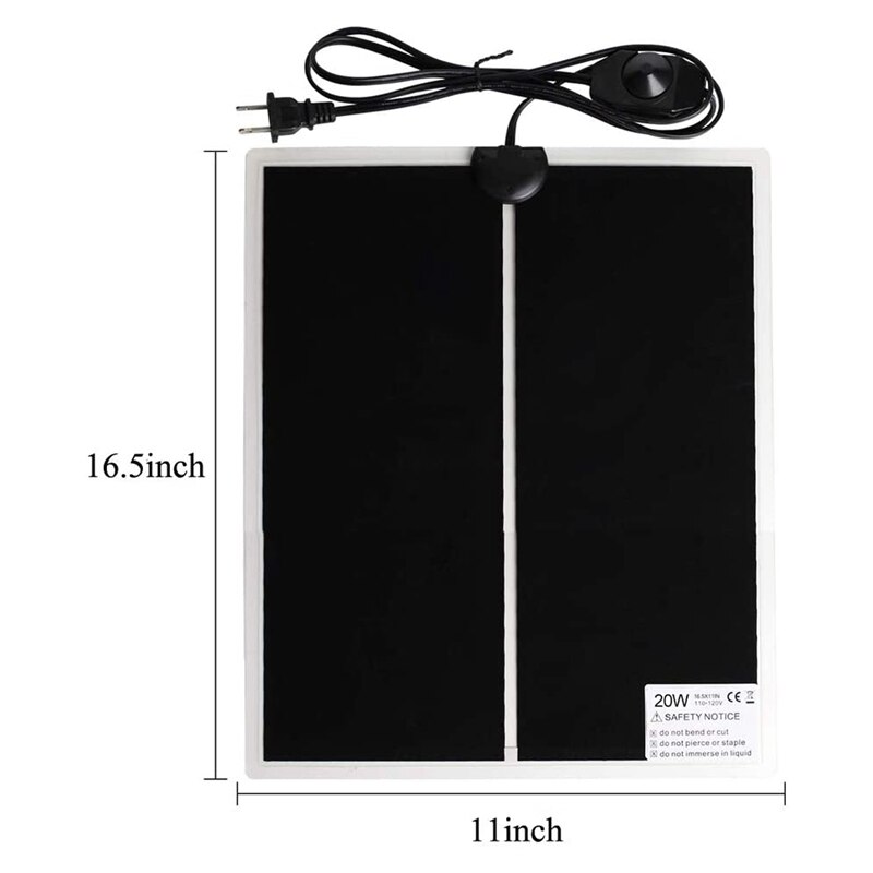 2 paczki 20W gadów poduszka elektryczna podgrzewacz zbiornika wody, poduszka elektryczna robić zbiornika wody gadów Gl podgrzewacz wtyczka amerykańska