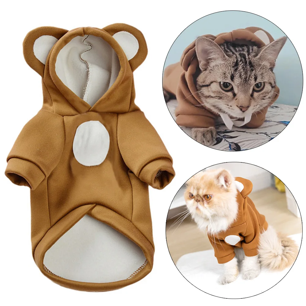 Leuke Haarloze Kat Kleding Winter Huisdier Kostuums voor Katten Kitten Sphynx Hoodie Trui mascotas Outfits Hondenkleding katten kleding