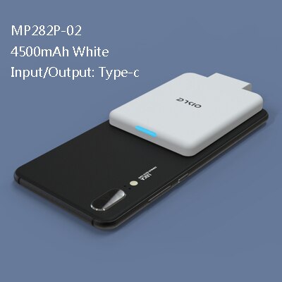 OISLE 4500mah tipo-C de batería portátil estuche de carga para google pixel 4/4a/4XL/3/3XL/2 Mini banco de potencia de batería externa trasera caso: type-c WHITE
