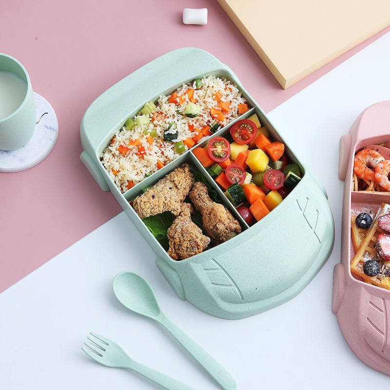 Children Tableware Plates Set Baby Feeding Dish Kids Crockery Split Plate Toddler Spoon Fork Bowl Kid Food Dishes Cutlery Gadget