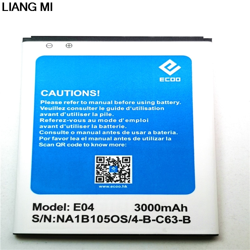 3000mAh ECOO E04 battery For ECOO ECO E04 Plus mobile phone Batteries with phone stander for gife