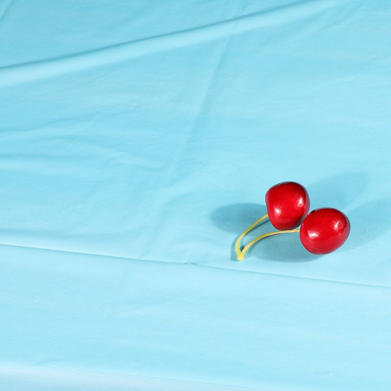 D & Z Einweg PE Tischdecke Licht Blau 1pc Hochzeit Geburtstag Party Wasserdicht Schreibtisch Tuch