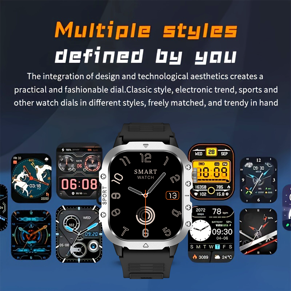 2025 Nuovo accorto guarda dinamico isola uomini Torcia Cuore Raro Impermeabile sport tutto'aria aperta inseguitore Chiamate senza fili Smartwatch