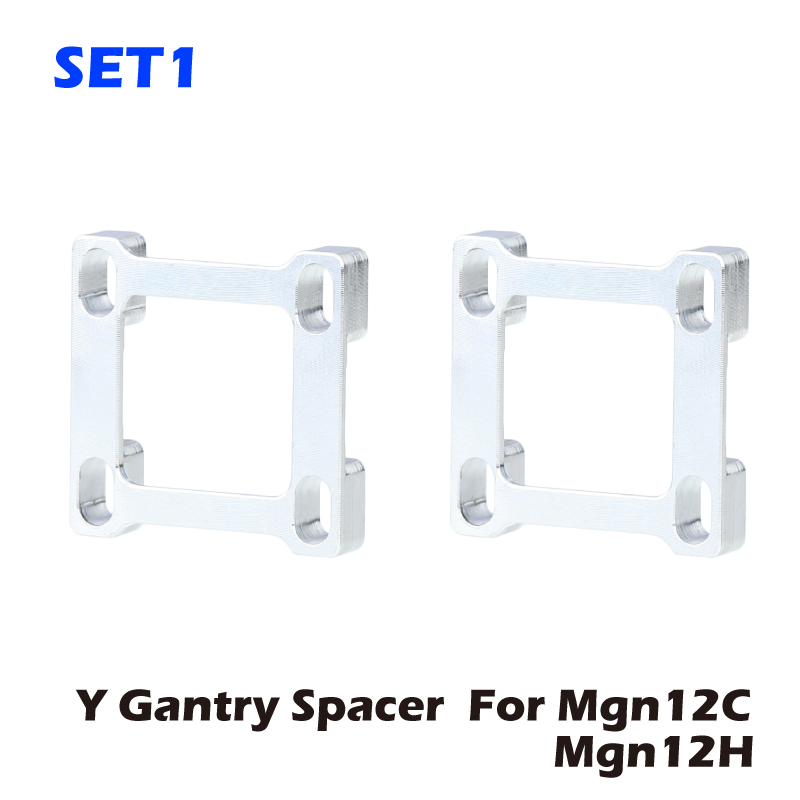 Mellow 2Pcs Lightweight High-Precision CNC VzBoT Aluminum Y Gantry Spacer for Ultra-Fast 3D Printer VzBoT MGN12/12H/9C: Red