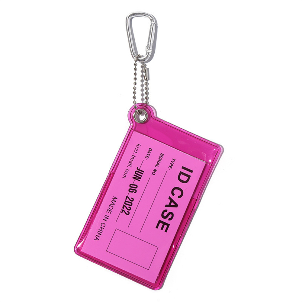 PVC Transparent ID IC Credit Card Holder Protector Case Clear Badge Holder Working Permit Sleeve Cover for Students Workers