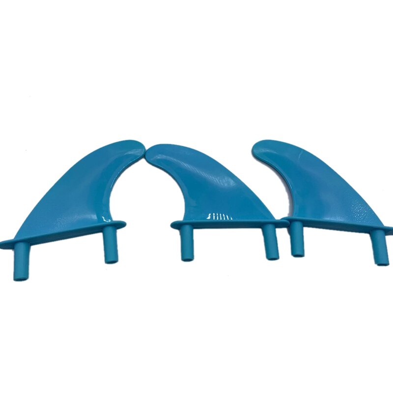 -Soft Surf Fins Surfboard Fins Plastic Soft Tail Rudder Surfboard Accessories Set Of Three With Screws