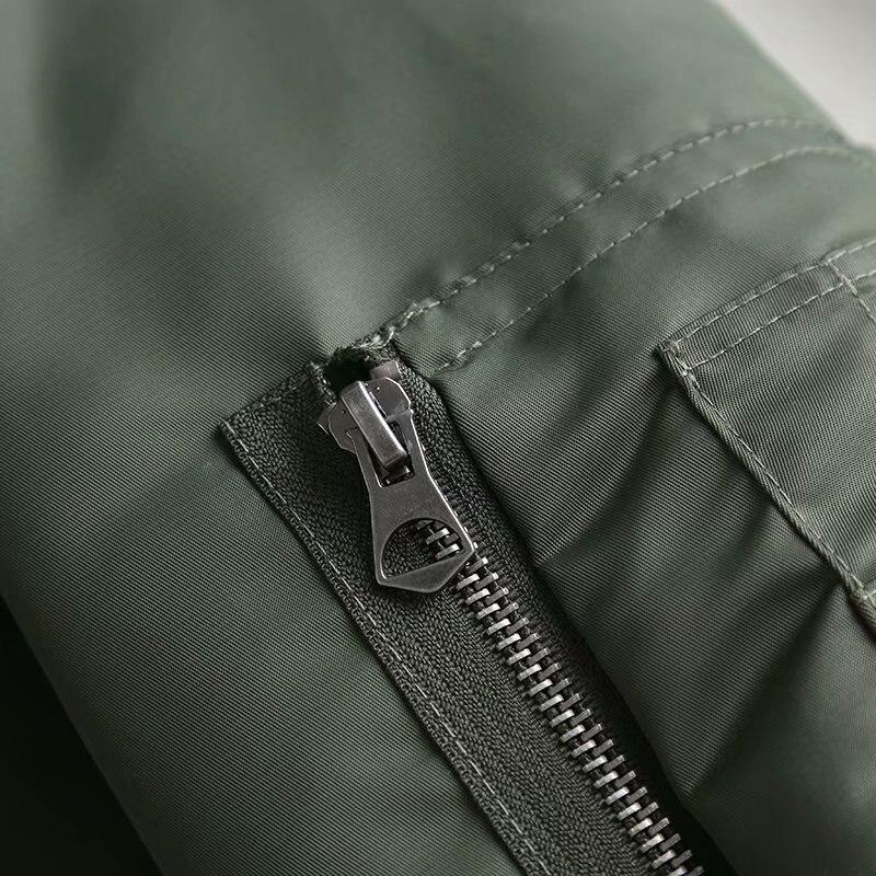 Hwlzltzht Winter Vrouwen Baseball Jassen Casual Basic Jas Rits Losse Bomberjack Vrouwelijke Uitloper Tops Chaqueta Mujer