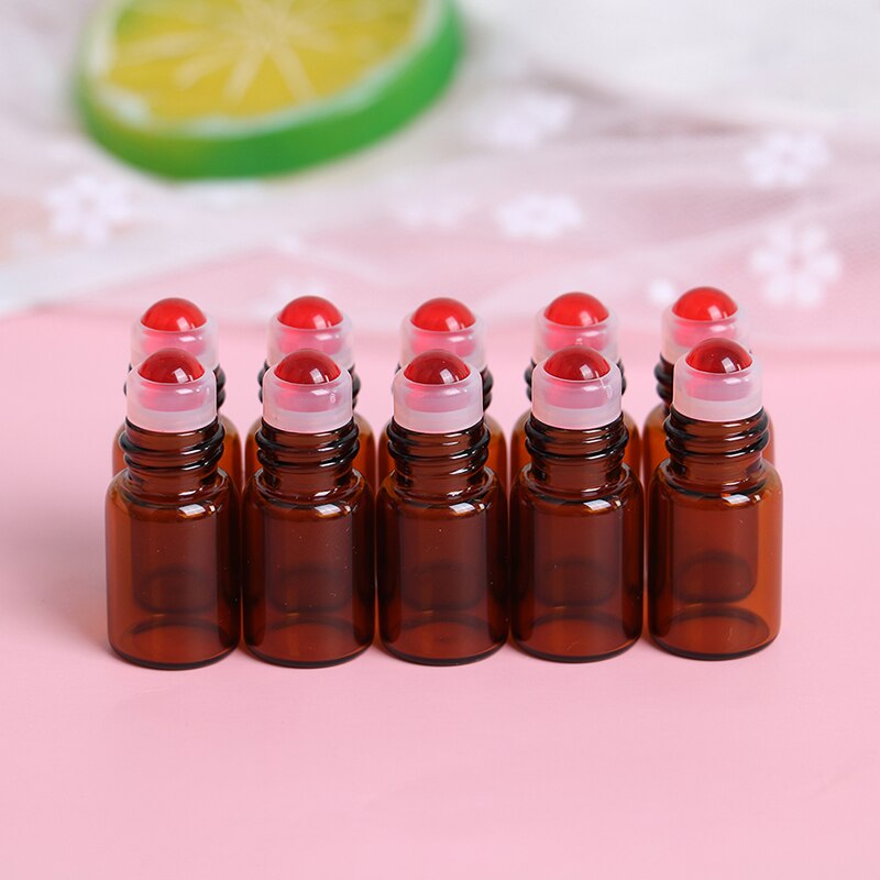 4 STKS 50 ml 1.5 oz Lege Hervulbare Amber Glas Essentiële Olie Fles Flesje Container met Glas Oogdruppelaar
