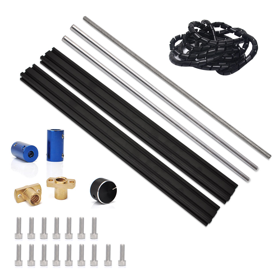 Daedalus-Kit de extensión de eje Y 3018, actualización de 3018 CNC a 3040, Compatible con 3018 Pro, fresadora de grabado CNC