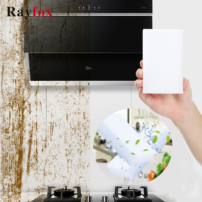 Kitchen Accessories Magic Strong Decontamination Bath Brush Removing Rust Eraser Sponge Tiles Brush Cleaning Tools Kitchen Goods: 2 PCs White