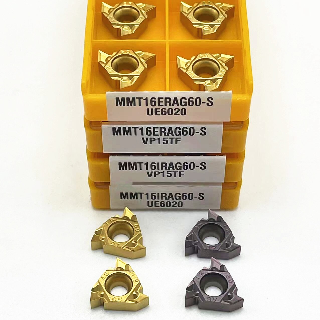Outil de tournage à filetage pressé, machine-outil CNC, pièces de tournage, MMT 16IR 16ER AG60-S UE6020 VP15TF US735 MMT 16IR MMT 16ER AG60-S