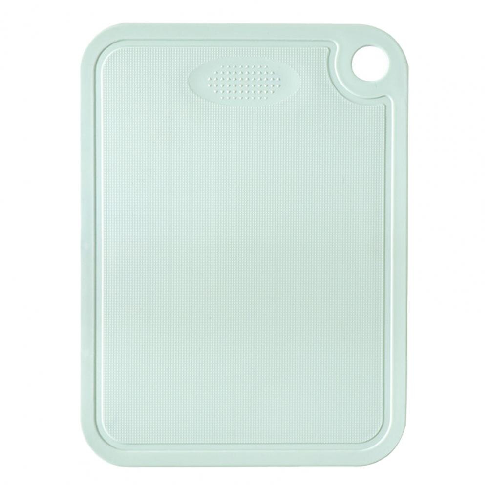 Cutting Board Double-sided Non-slip Portable Meat Fruit Vegetable Chopping Block Plastic for Household Kitchen Tools: Green / M