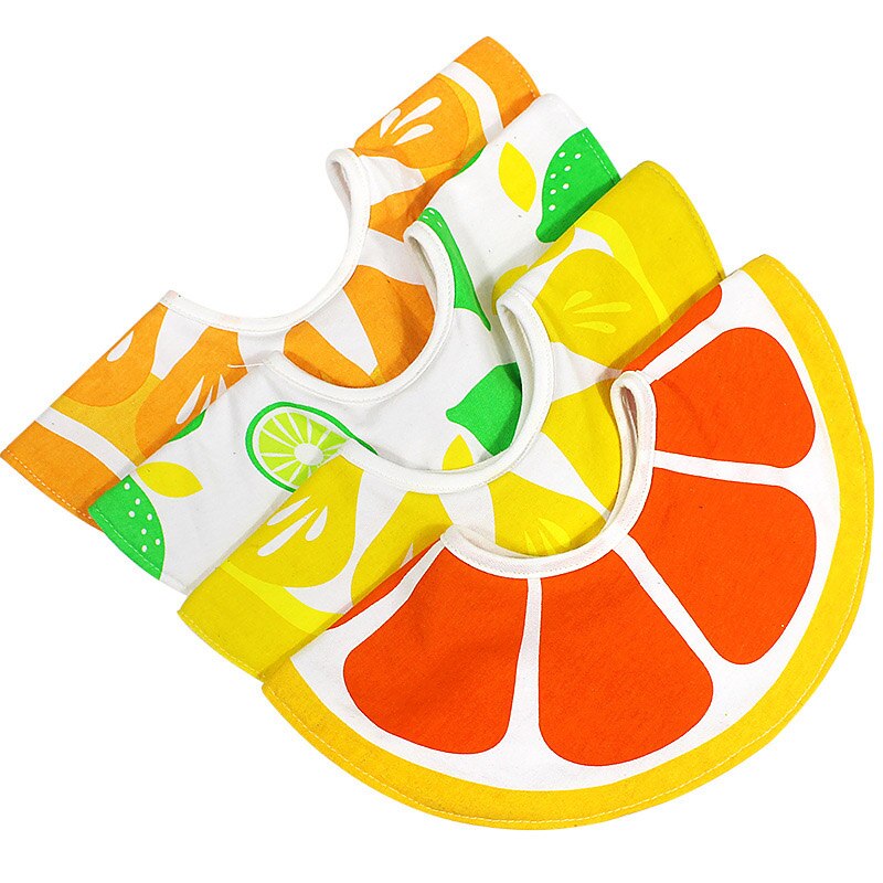 Baby Bandana Slabbetjes 360 Graden Rotatie Fruit Patroon Katoen Baby Peuter Waterdicht Speeksel Voeden Handdoek Accessoires CL5037