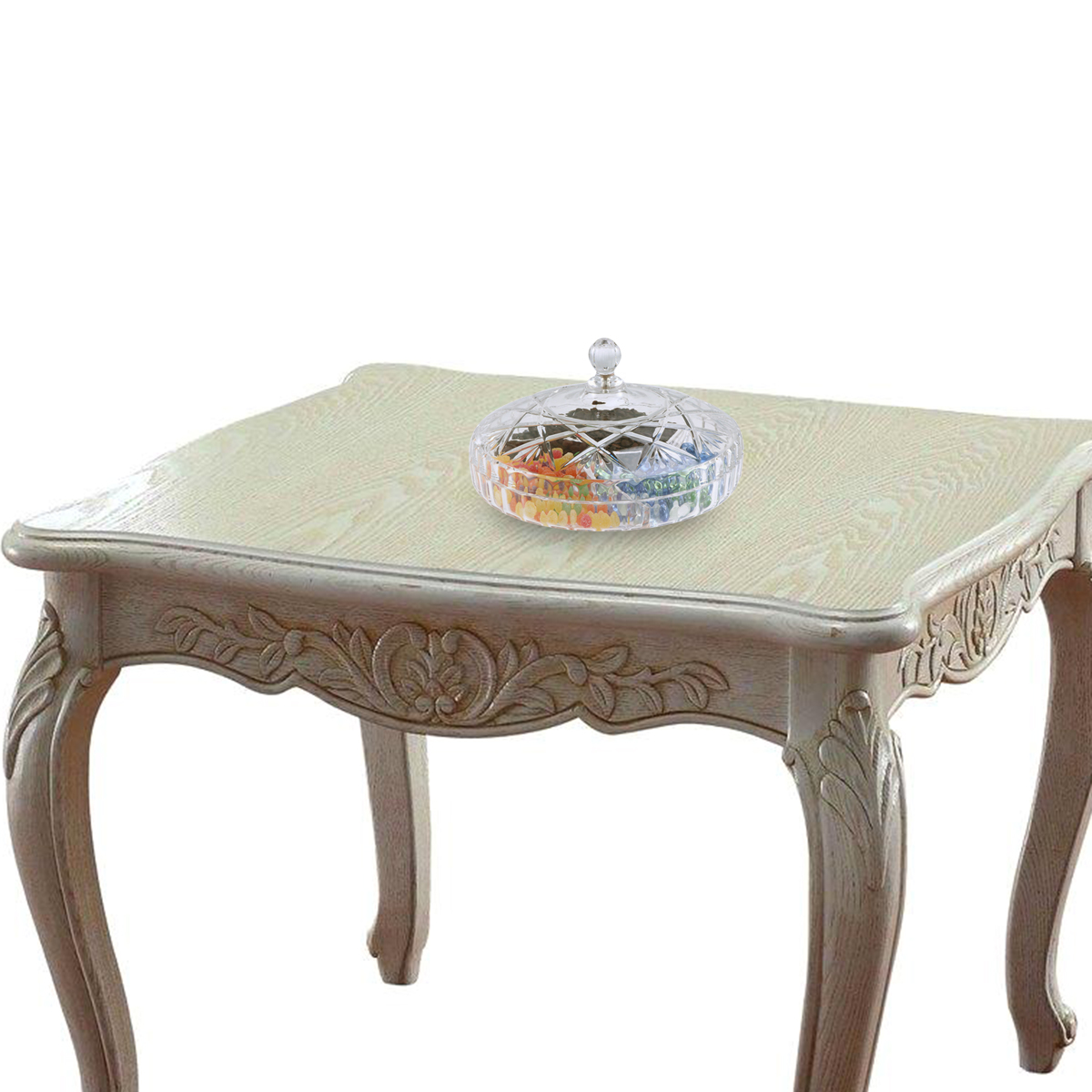 Dried Fruit Plate Snack Plate With Lid Modern Living Room Acrylic Transparent Tray Year Candy Plate