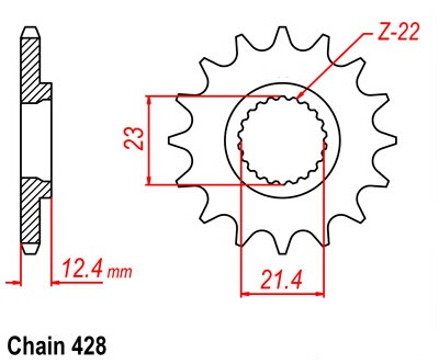 520-15T Tandwiel Voor Yamaha Xg 250 XG250 Tricker 05-07 XT250 Xt 250 Serrow250 Serrow 250 08-20 YBR250 Ybr 250 07-11