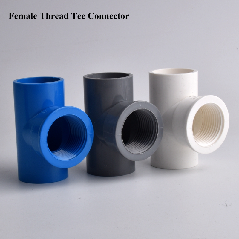 1/2 "3/4" 1 "Binnendraad Tot 20-32mm PVC Elleboog Pijp Connector Eindkap, aquarium Aquarium Tuin Watering Tee Buis Gezamenlijke Fittings