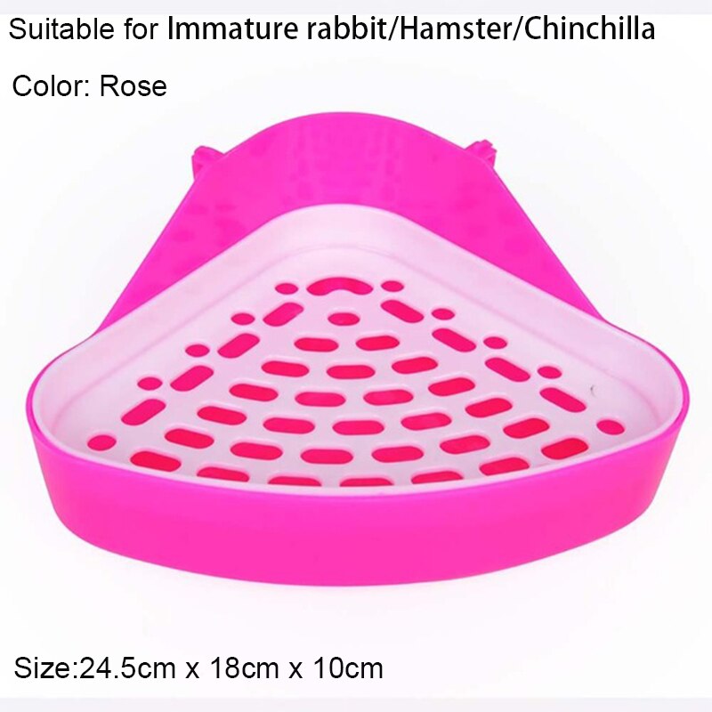 Bac à litière d'angle pour animaux domestiques, pour Hamster, chat, lapin, nettoyage, intérieur, formation pour petits animaux: 2