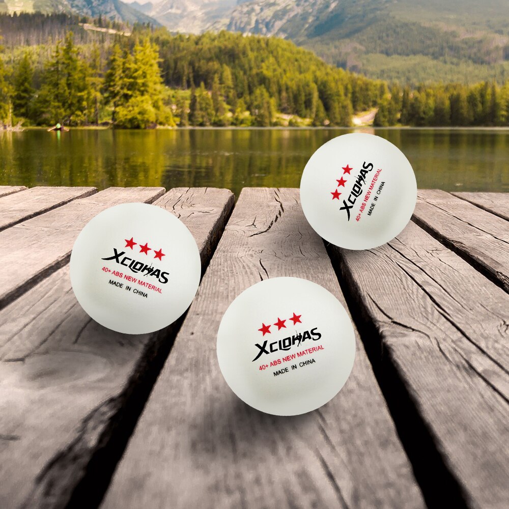 Xc lohas 10 st bordtennisboll 3 stjärna 40+ mm diameter 2.8g material abs plast pingisbollar för bordtennisträning