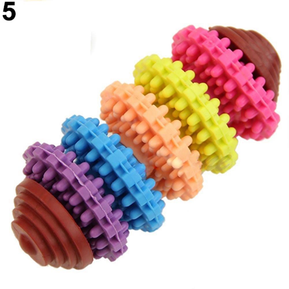 Juguete de goma duradero para mascotas, dentición Dental colorida, dientes saludables, encías, productos para mascotas, Color aleatorio: 5