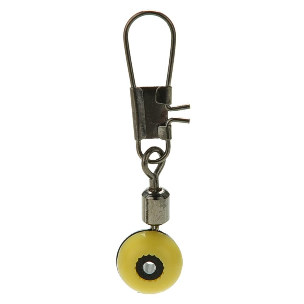 20 Stuks S/M/L Ruimte Bonen Vissen Connector Float Connector Rolling Swivel Vissen Levert: YELLOW