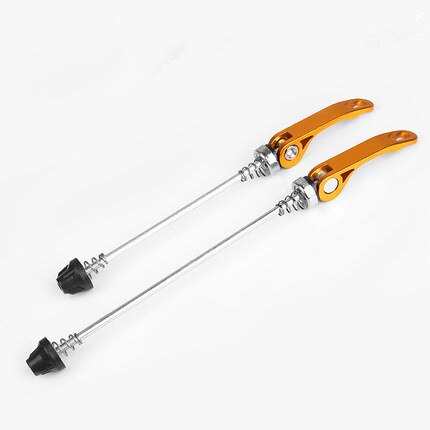 Pinchos antirrobo ultraligeros, cubo de la rueda de la bicicleta, liberación rápida,: Yellow
