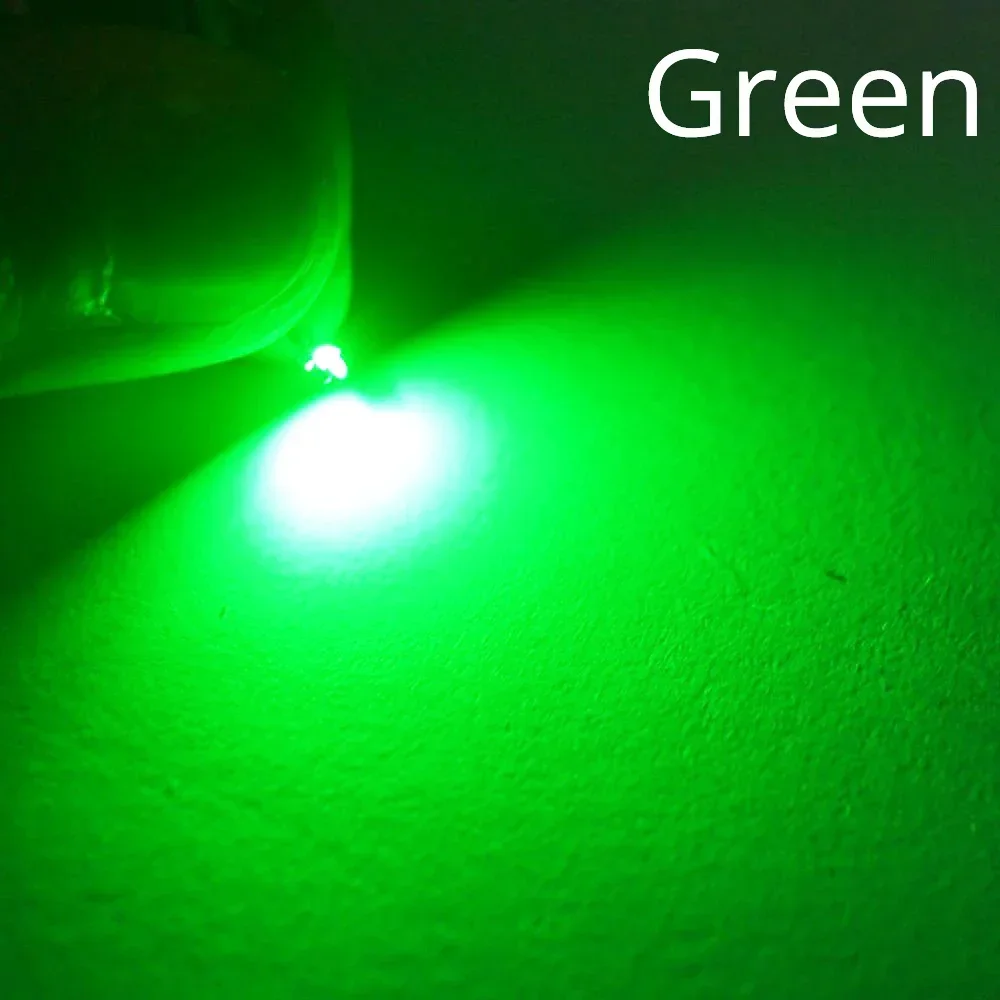 100/200X Chips LED SMD SMT blancos 3014 Cuentas de luz rojas, verdes, azules y amarillas Lámpara de 10-12LM 6000-6500K 1,8 ~ 3,4 V 20MA Diodo emisor Led: Verde / 28 W