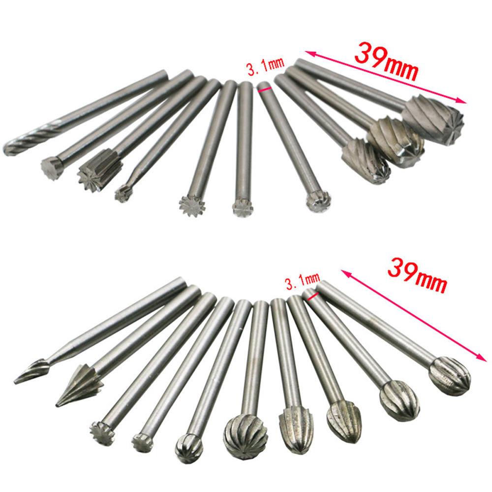Mèches de routeur à routage HSS haute vitesse, fraise, costume Dremel et outil rotatif, gravure sur bois, fixation des outils rotatifs