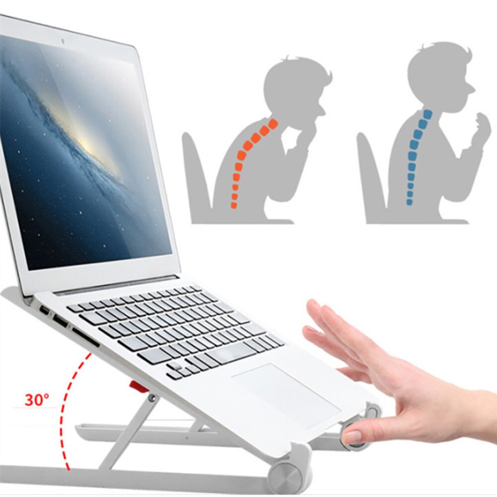 Aluminum Adjustable Laptop Stand for MacBook Pro Notebook Stand Foldable Notebook Support Laptop Holder Bed for Laptop Stand