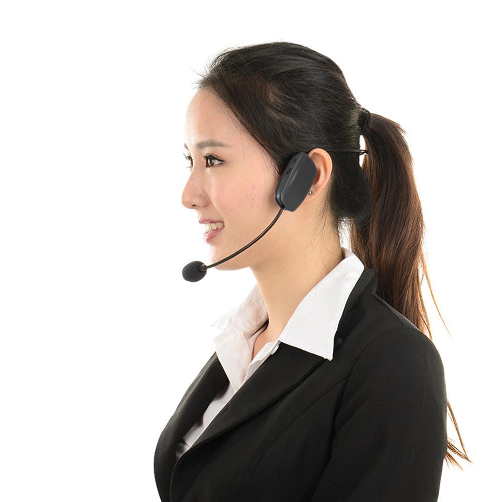 Microphone Headset Radio FM Wireless Headset Microphone Handsfree Megaphone Mic for Teaching Conference Guide Studio