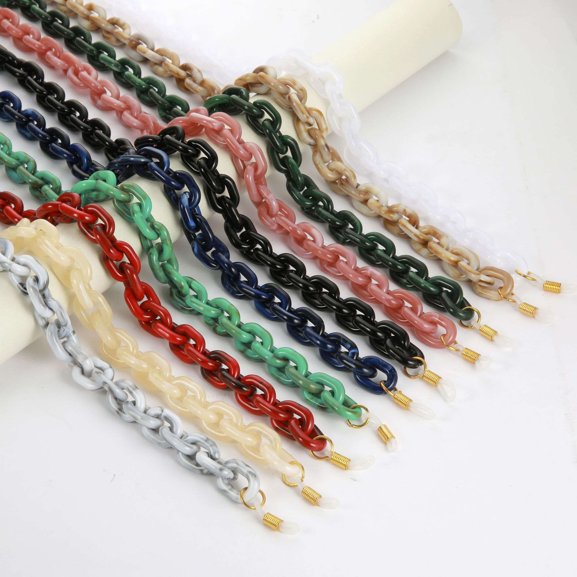 Teamer Punk Bril Ketting Voor Mannen Vrouwen Acryl Lanyard Zonnebril Kettingen Straps Cords Hals Houder Brillen Anti-Slip Ketting